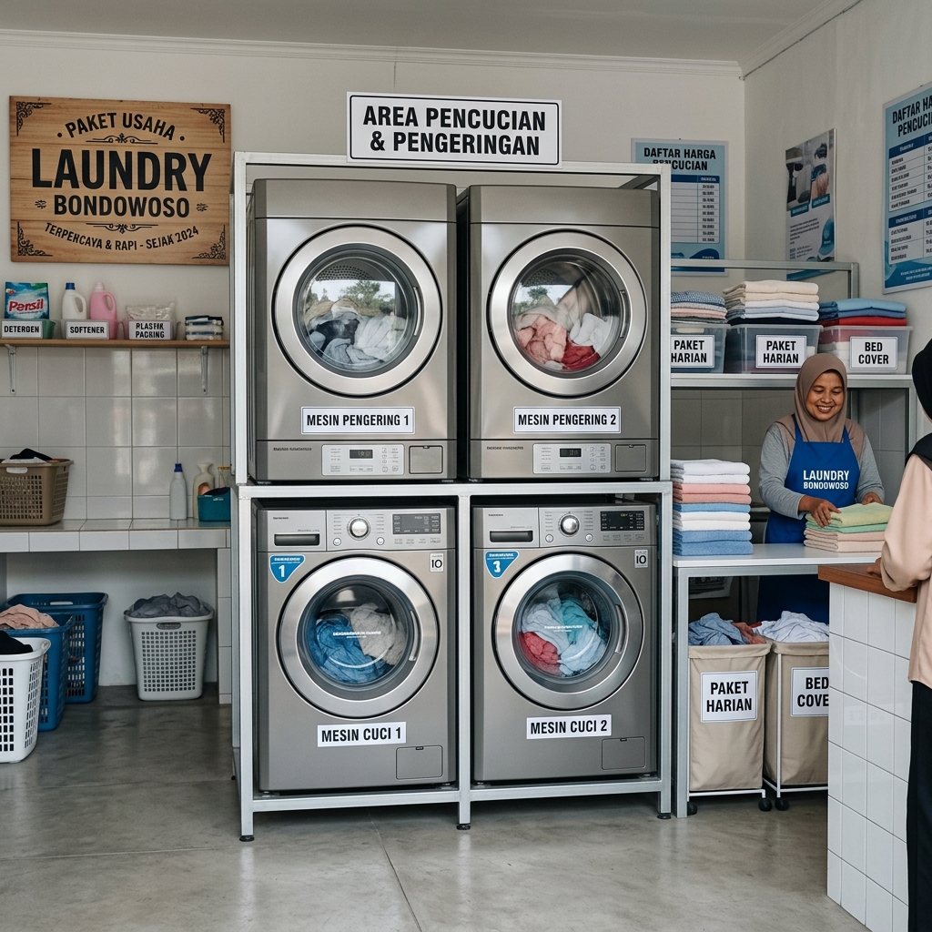 paket usaha laundry bondowoso