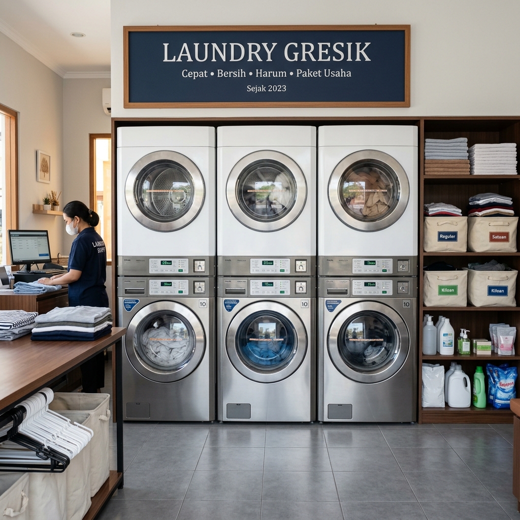paket usaha laundry gresik