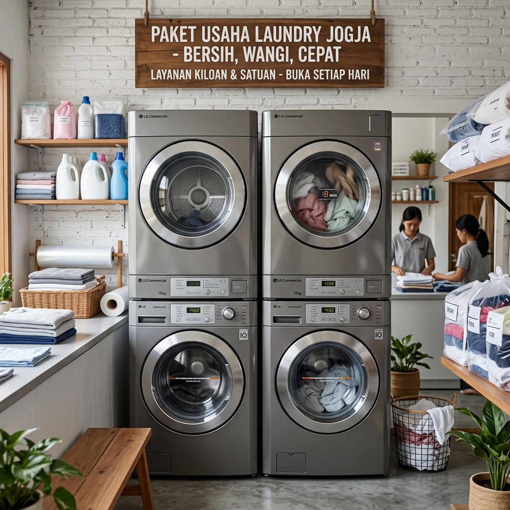paket usaha laundry jogja
