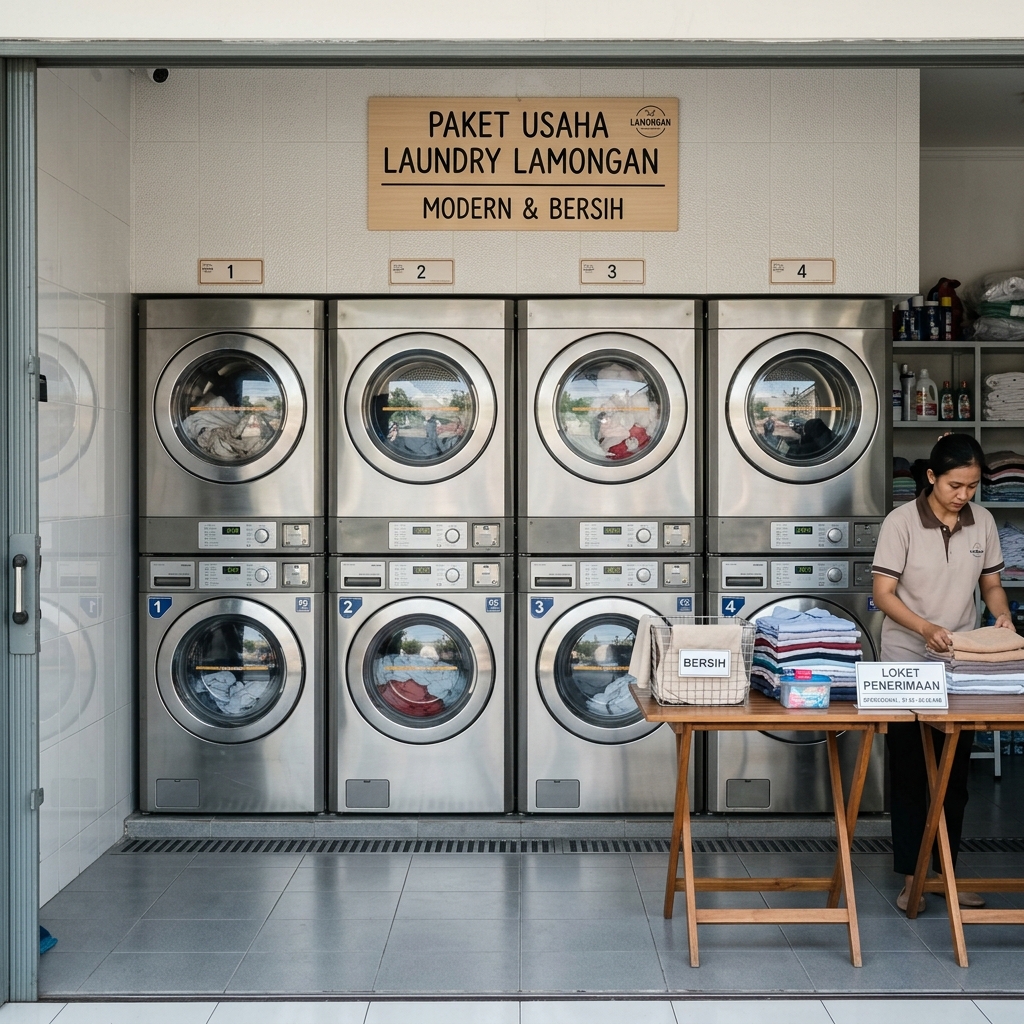 paket usaha laundry lamongan