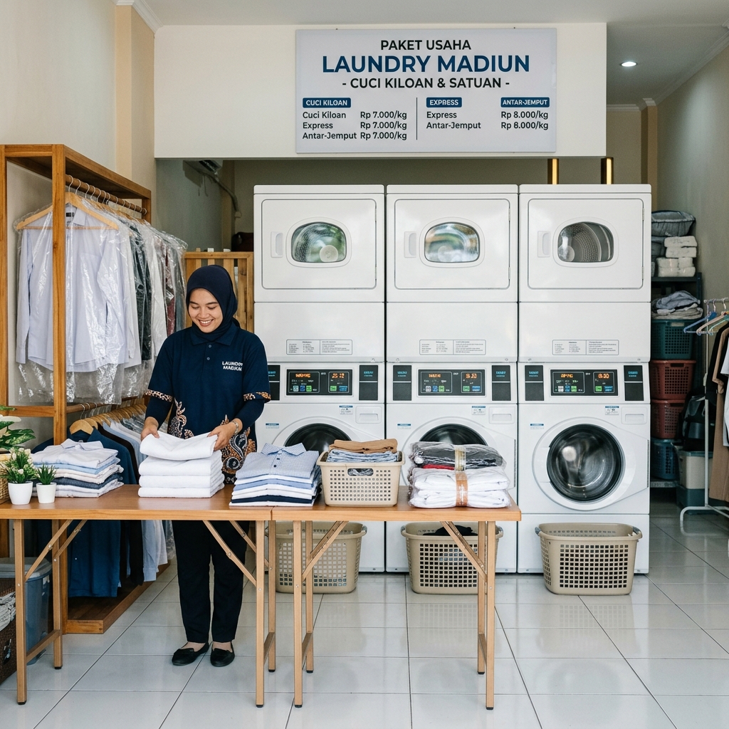 paket usaha laundry madiun