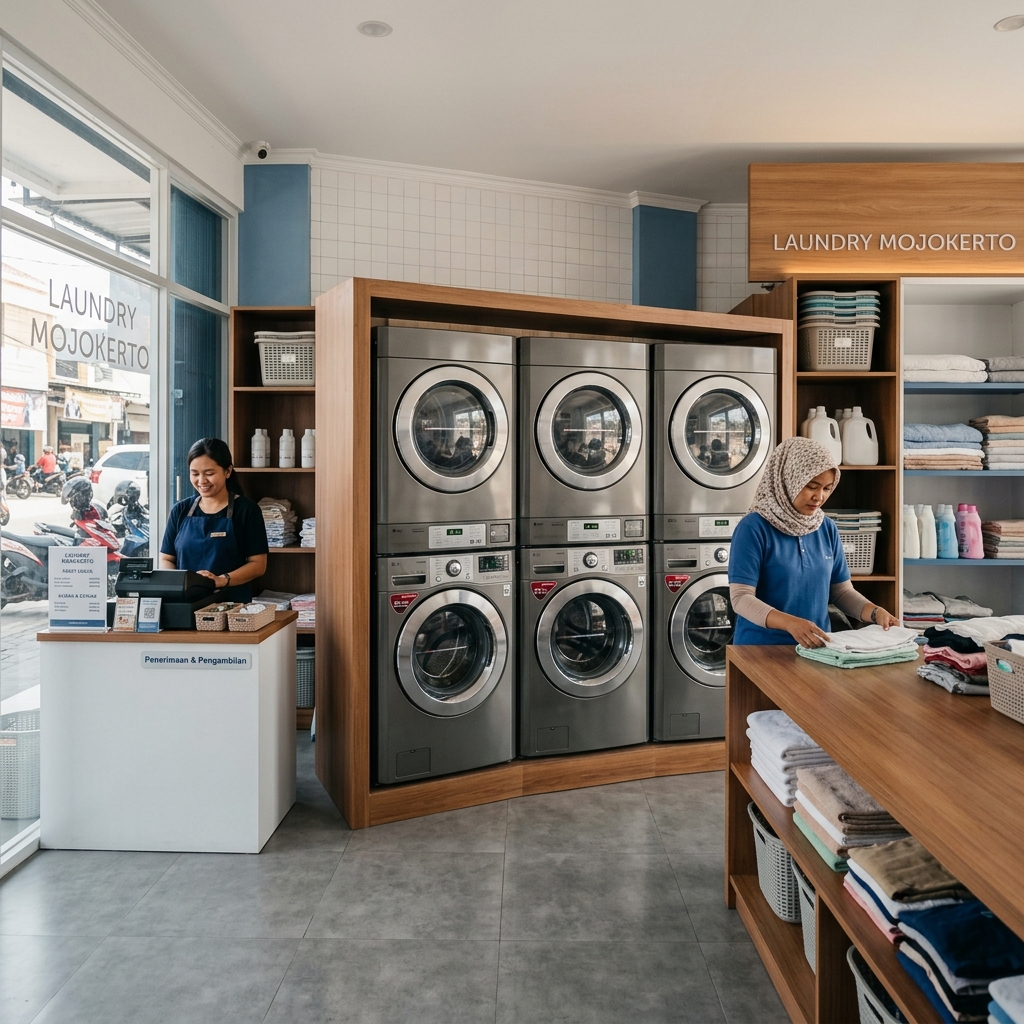 paket usaha laundry mojokerto