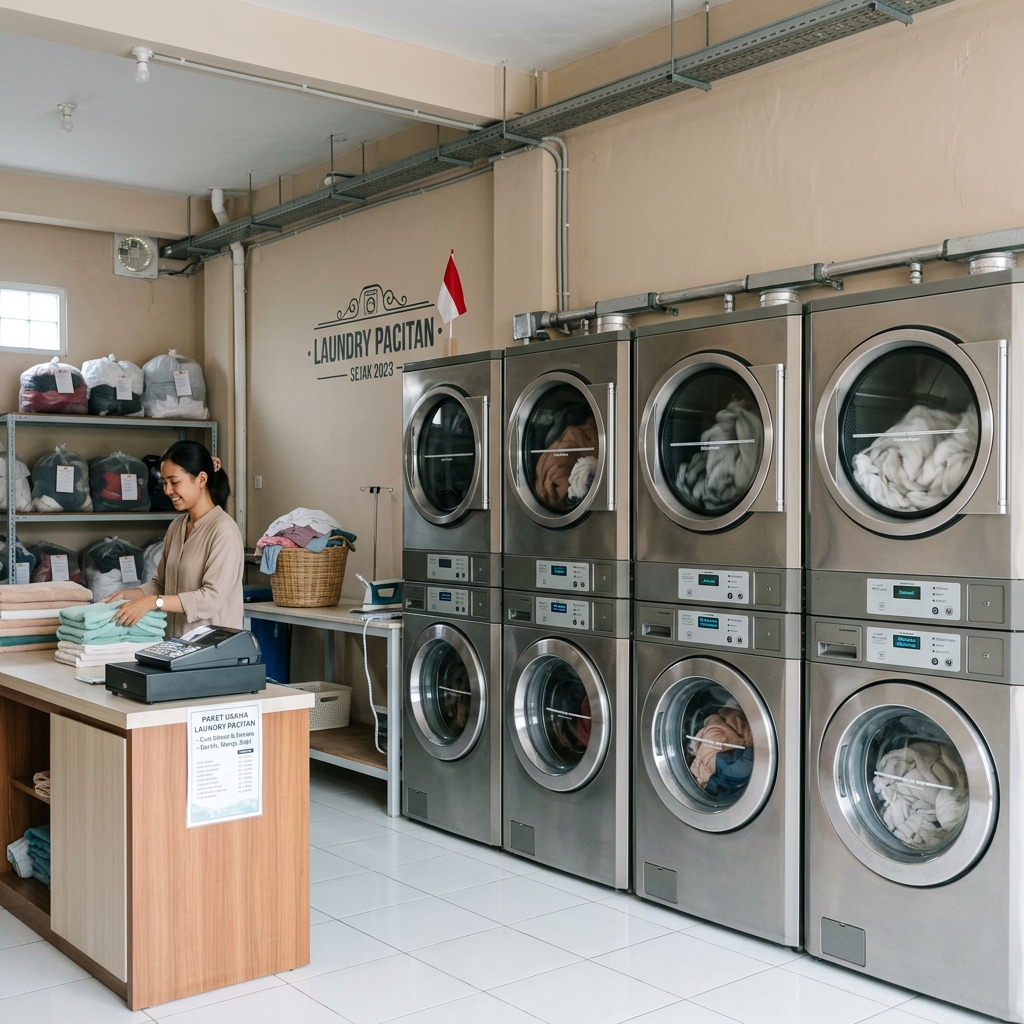 paket usaha laundry pacitan