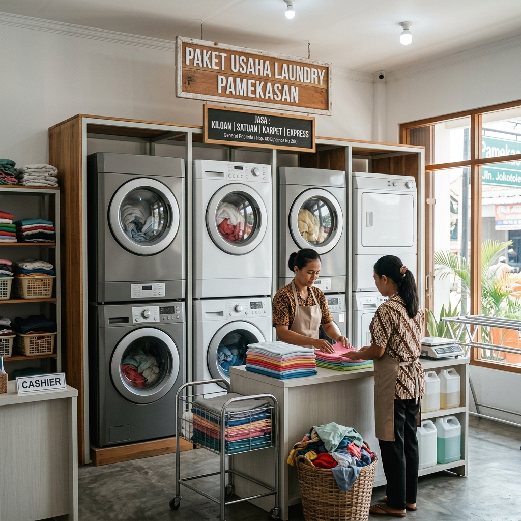 paket usaha laundry pamekasan