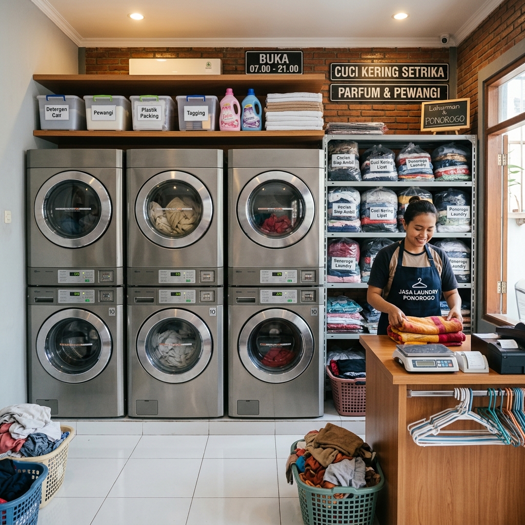 paket usaha laundry ponorogo