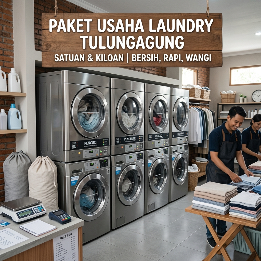 paket usaha laundry tulungagung